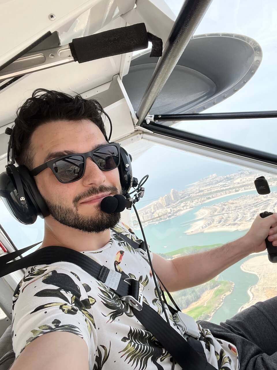 Salam Waddah first solo flight