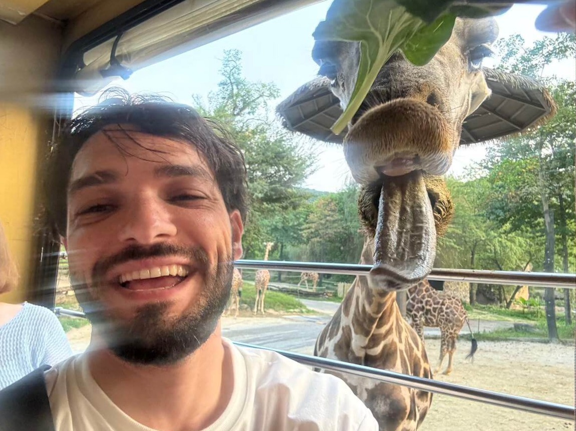 Selfie with a giraffe